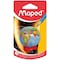 Maped Globe 1-Hole Metal Canister Pencil Sharpener, 12PK 034751TA - alternate 2